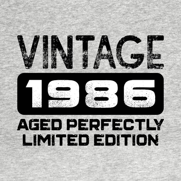 Birthday Gift Vintage 1986 Aged Perfectly by colorsplash